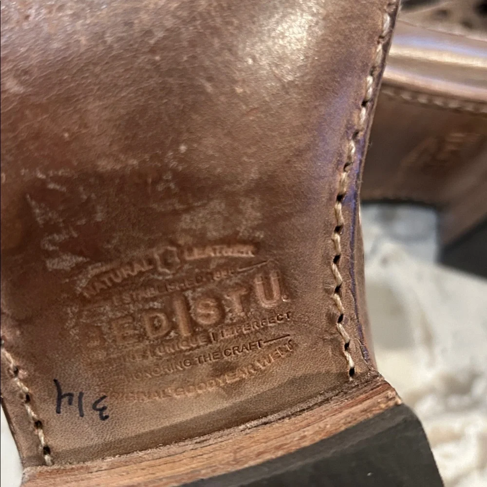 BED STU "HEATHER" DISTRESSED ANKLE SIDE ZIP BOOTS SIZE 8.5 - Picture 9 of 10